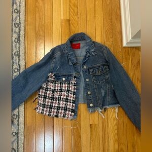 CUTE Jean jacket with Red and Black detailing